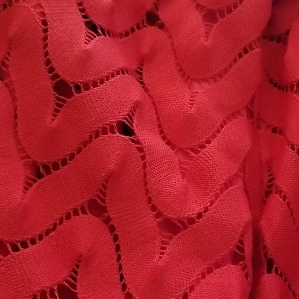 Free People Wild Thing red crochet wavy dress m